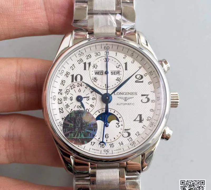 Longines Master Moonphase L2.673.4.78.6 JF factory 1:1 Best Edition Replica Watch Swiss ETA7751
